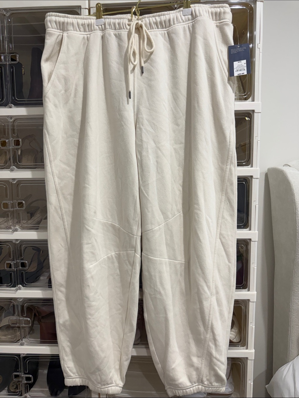 Universal Thread Cream Drawstring Joggers